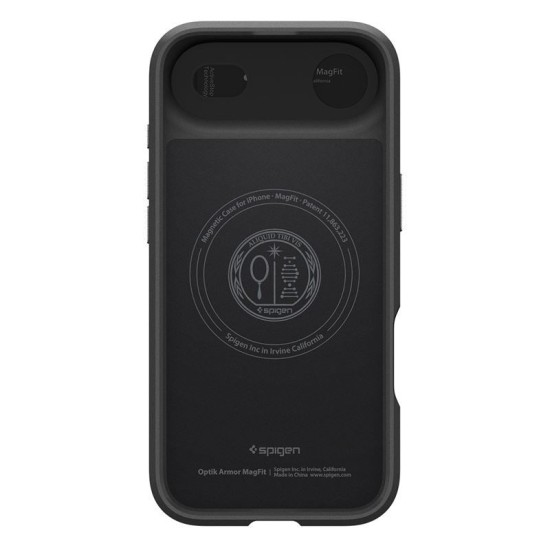 Husa cu protectie camera Spigen Optik Armor MagSafe pentru iPhone Air, neagra (iPhone Air, ACS09930) by www.silkase.ro