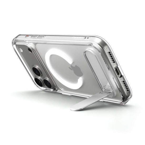 Husa hibrida cu stand Spigen Ultra Hybrid S MagSafe pentru iPhone 17 Pro, transparenta (Spigen, Ingredi) by www.silkase.ro Husa hibrida cu stand Spigen Ultra Hybrid S MagSafe pentru iPhone 17 Pro, transparenta (iPhone 17 Pro, ACS09946) by www.silkase.ro