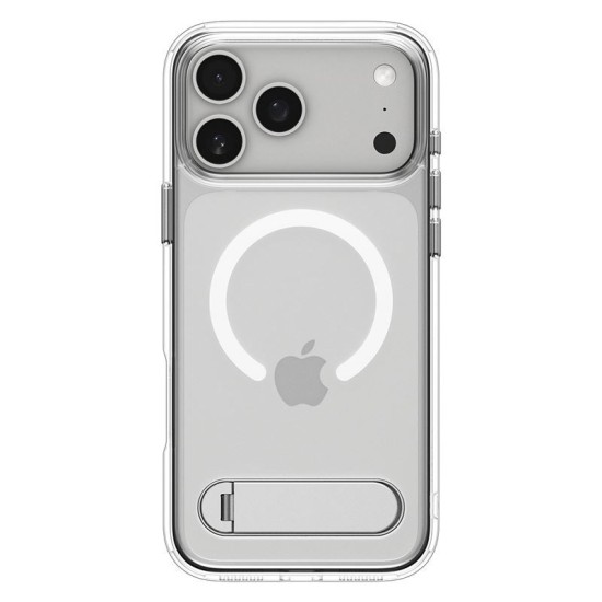 Husa hibrida cu stand Spigen Ultra Hybrid S MagSafe pentru iPhone 17 Pro, transparenta (Spigen, Ingredi) by www.silkase.ro Husa hibrida cu stand Spigen Ultra Hybrid S MagSafe pentru iPhone 17 Pro, transparenta (iPhone 17 Pro, ACS09946) by www.silkase.ro