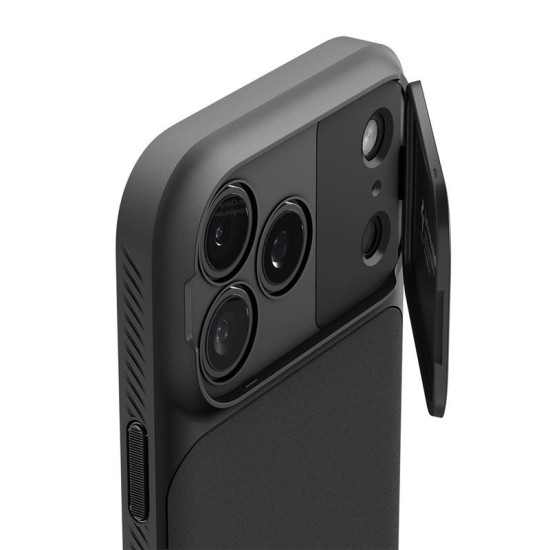Husa cu protectie camera Spigen Optik Armor MagSafe pentru iPhone 17 Pro, neagra (Spigen, Ingredi) by www.silkase.ro Husa cu protectie camera Spigen Optik Armor MagSafe pentru iPhone 17 Pro, neagra (iPhone 17 Pro, ACS09953) by www.silkase.ro