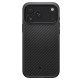Husa premium din fibra de aramida Spigen Enzo Aramid T pentru iPhone 17 Pro, neagra (iPhone 17 Pro, ACS09959) by www.silkase.ro