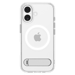 Husa hibrida cu stand Spigen Ultra Hybrid S MagSafe pentru iPhone 17, transparenta Husa hibrida cu stand Spigen Ultra Hybrid S MagSafe pentru iPhone 17, transparenta