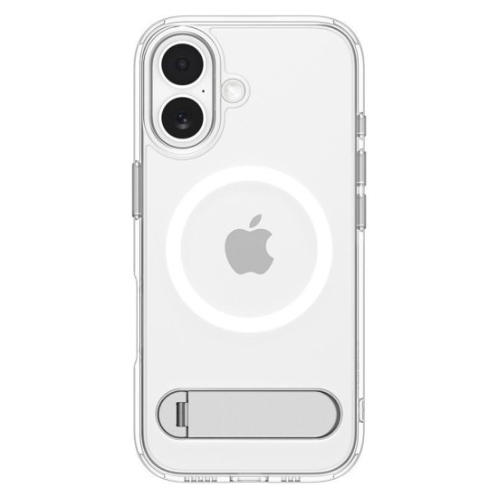Husa hibrida cu stand Spigen Ultra Hybrid S MagSafe pentru iPhone 17, transparenta (Ingredi, ACS09981) by www.silkase.ro