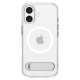 Husa hibrida cu stand Spigen Ultra Hybrid S MagSafe pentru iPhone 17, transparenta (Ingredi, ACS09981) by www.silkase.ro