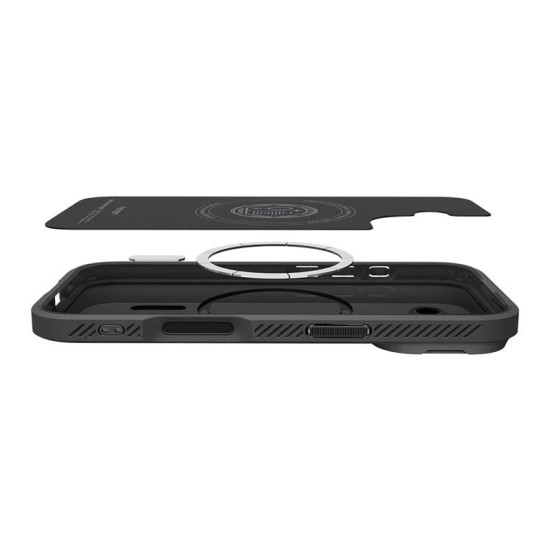 Husa cu protectie camera Spigen Optik Armor MagSafe pentru iPhone 17, neagra (Ingredi, ACS09987) by www.silkase.ro