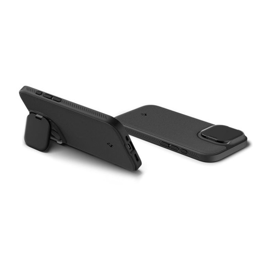 Husa cu protectie camera Spigen Optik Armor MagSafe pentru iPhone 17, neagra (Ingredi, ACS09987) by www.silkase.ro