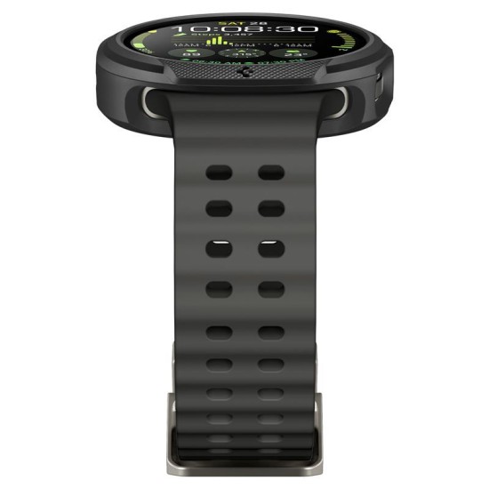 SPIGEN Carcasă Protecție Liquid Air Samsung Galaxy Watch 8 (44mm - 1.4 inch), Negru Mat (Ingredi, ACS09839) by www.silkase.ro