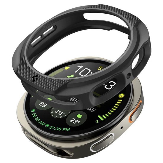 SPIGEN Carcasă Protecție Liquid Air Samsung Galaxy Watch 8 (44mm - 1.4 inch), Negru Mat (Ingredi, ACS09839) by www.silkase.ro