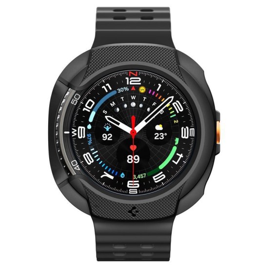 Carcasa de protectie Spigen Liquid Air pentru Samsung Galaxy Watch 8 Classic 46mm, negru mat (Spigen, Ingredi) by www.silkase.ro SPIGEN Carcasă Protecție Liquid Air Samsung Galaxy Watch 8 Classic (46mm - 1.5 inch), Negru Mat (Ingredi, ACS09841) by www.silkase.ro