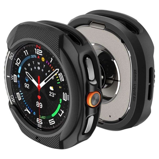 Carcasa de protectie Spigen Liquid Air pentru Samsung Galaxy Watch 8 Classic 46mm, negru mat (Spigen, Ingredi) by www.silkase.ro SPIGEN Carcasă Protecție Liquid Air Samsung Galaxy Watch 8 Classic (46mm - 1.5 inch), Negru Mat (Ingredi, ACS09841) by www.silkase.ro