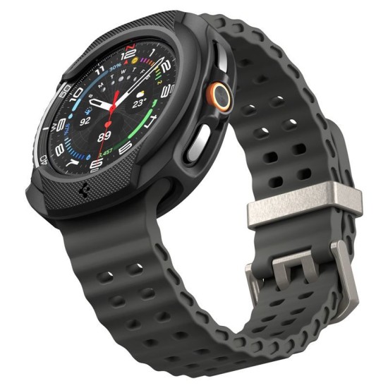 Carcasa de protectie Spigen Liquid Air pentru Samsung Galaxy Watch 8 Classic 46mm, negru mat (Spigen, Ingredi) by www.silkase.ro SPIGEN Carcasă Protecție Liquid Air Samsung Galaxy Watch 8 Classic (46mm - 1.5 inch), Negru Mat (Ingredi, ACS09841) by www.silkase.ro