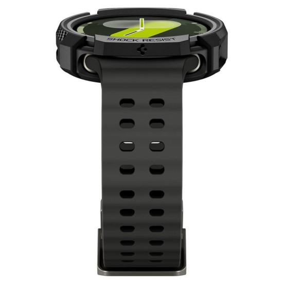 Carcasa de protectie Spigen Rugged Armor pentru Samsung Galaxy Watch 8 40mm, negru mat (Spigen, Ingredi) by www.silkase.ro SPIGEN Carcasă Protecție Rugged Armor Samsung Galaxy Watch 8 (40mm - 1.3 inch), Negru Mat (Ingredi, ACS10004) by www.silkase.ro