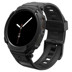 SPIGEN Husă cu Curea Rugged Armor Pro Samsung Galaxy Watch 8 (40mm - 1.3 inch), Negru Mat