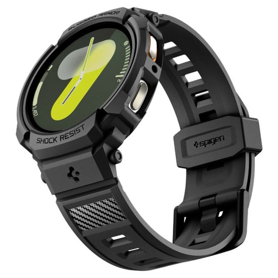 SPIGEN Husă cu Curea Rugged Armor Pro Samsung Galaxy Watch 8 (40mm - 1.3 inch), Negru Mat (Curele Ceas, ACS10005) by www.silkase.ro