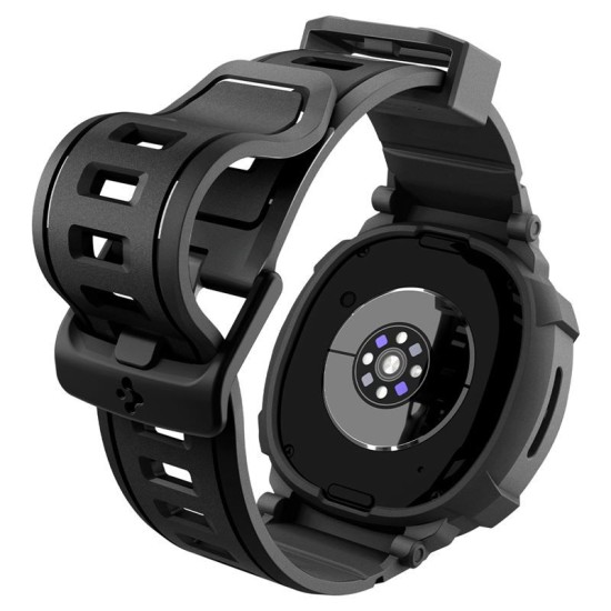 SPIGEN Husă cu Curea Rugged Armor Pro Samsung Galaxy Watch 8 (40mm - 1.3 inch), Negru Mat (Curele Ceas, ACS10005) by www.silkase.ro