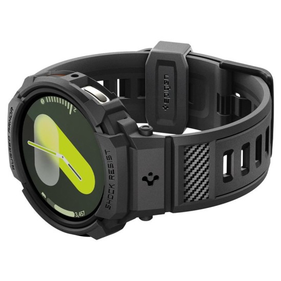 SPIGEN Husă cu Curea Rugged Armor Pro Samsung Galaxy Watch 8 (40mm - 1.3 inch), Negru Mat (Curele Ceas, ACS10005) by www.silkase.ro