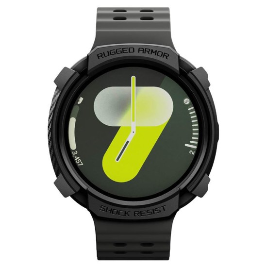 Carcasa de protectie Spigen Rugged Armor pentru Samsung Galaxy Watch 8 44mm, negru mat (Spigen, Ingredi) by www.silkase.ro SPIGEN Carcasă Protecție Rugged Armor Samsung Galaxy Watch 8 (44mm - 1.4 inch), Negru Mat (Ingredi, ACS10006) by www.silkase.ro