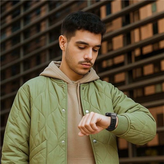 SPIGEN Husă cu Curea Rugged Armor Pro Samsung Galaxy Watch 8 (44mm - 1.4 inch), Negru Mat (Curele Ceas, ACS10007) by www.silkase.ro