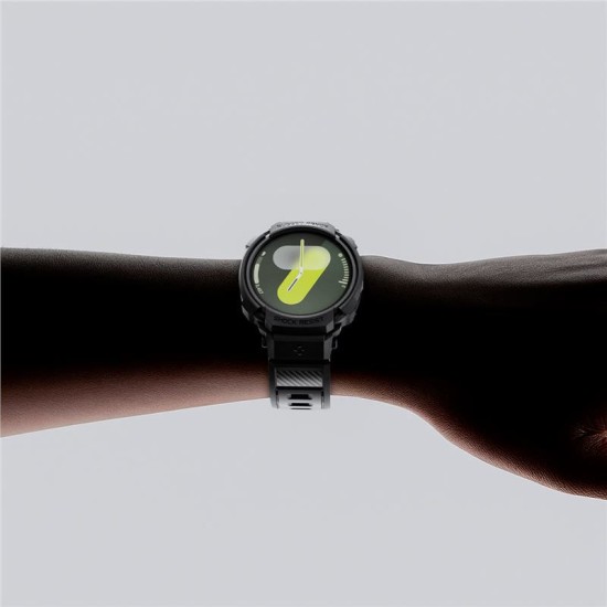 SPIGEN Husă cu Curea Rugged Armor Pro Samsung Galaxy Watch 8 (44mm - 1.4 inch), Negru Mat (Curele Ceas, ACS10007) by www.silkase.ro