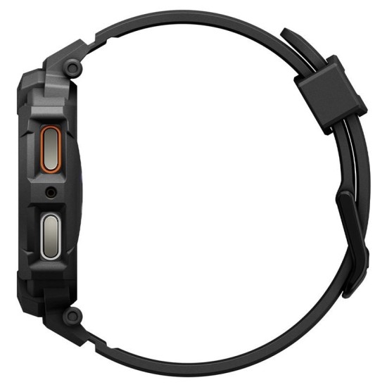SPIGEN Husă cu Curea Rugged Armor Pro Samsung Galaxy Watch 8 (44mm - 1.4 inch), Negru Mat (Curele Ceas, ACS10007) by www.silkase.ro