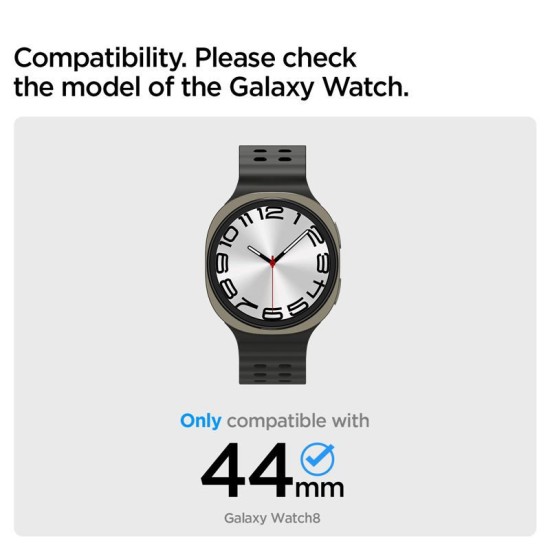 SPIGEN Inel Protecție Bezel Tune Diver Samsung Galaxy Watch 8 (44mm - 1.4 inch), Negru (Ingredi, ACS10008) by www.silkase.ro