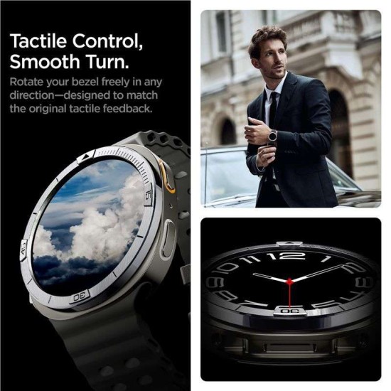 Inel de protectie bezel Spigen Bezel Tune (model Pilot) pentru Samsung Galaxy Watch 8 44mm, argintiu (Spigen, Ingredi) by www.silkase.ro SPIGEN Inel Protecție Bezel Tune Pilot Samsung Galaxy Watch 8 (44mm - 1.4 inch), Argintiu (Ingredi, ACS10009) by www.silkase.ro