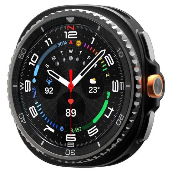 Carcasa de protectie Spigen Rugged Armor pentru Samsung Galaxy Watch 8 Classic 46mm, negru mat (Spigen, Ingredi) by www.silkase.ro SPIGEN Carcasă Protecție Rugged Armor Samsung Galaxy Watch 8 Classic (46mm - 1.5 inch), Negru Mat (Ingredi, ACS10012) by www.silkase.ro