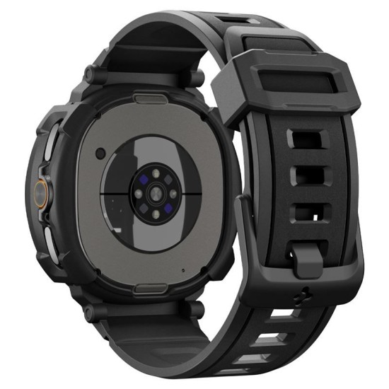 SPIGEN Husă cu Curea Rugged Armor Pro Samsung Galaxy Watch 8 Classic (46mm - 1.5 inch), Negru Mat (Curele Ceas, ACS10013) by www.silkase.ro