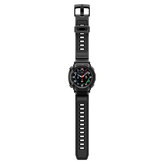 SPIGEN Husă cu Curea Rugged Armor Pro Samsung Galaxy Watch 8 Classic (46mm - 1.5 inch), Negru Mat (Curele Ceas, ACS10013) by www.silkase.ro