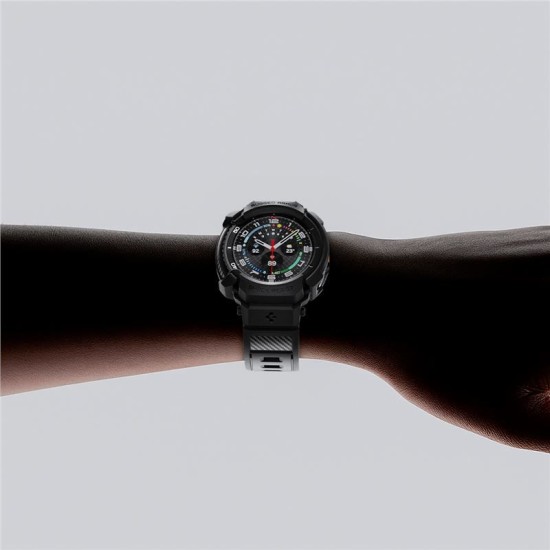 SPIGEN Husă cu Curea Rugged Armor Pro Samsung Galaxy Watch 8 Classic (46mm - 1.5 inch), Negru Mat (Curele Ceas, ACS10013) by www.silkase.ro