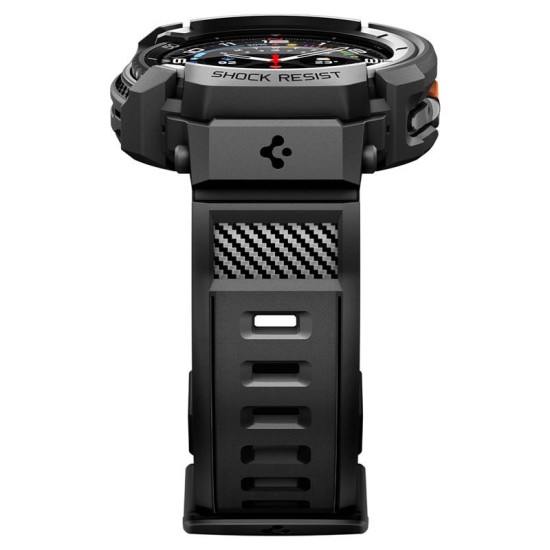 SPIGEN Husă cu Curea Rugged Armor Pro Samsung Galaxy Watch 8 Classic (46mm - 1.5 inch), Negru Mat (Curele Ceas, ACS10013) by www.silkase.ro