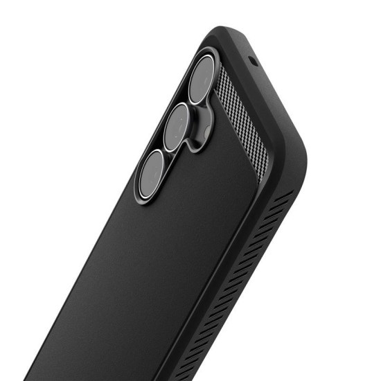 Husa de protectie robusta Spigen Rugged Armor pentru Samsung Galaxy S25 FE, negru mat (S25 FE, ACS10025) by www.silkase.ro