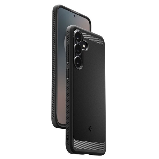 Husa de protectie robusta Spigen Rugged Armor pentru Samsung Galaxy S25 FE, negru mat (S25 FE, ACS10025) by www.silkase.ro
