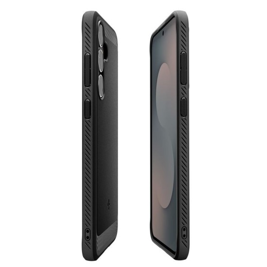 Husa de protectie robusta Spigen Rugged Armor pentru Samsung Galaxy S25 FE, negru mat (S25 FE, ACS10025) by www.silkase.ro