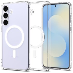 Husa hibrida Spigen Ultra Hybrid MagSafe pentru Samsung Galaxy S25 FE, transparenta