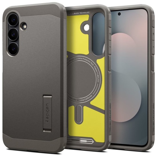 Husa ultra-rezistenta Spigen Tough Armor MagSafe pentru Samsung Galaxy S25 FE, gunmetal (Spigen, Ingredi) by www.silkase.ro Husa ultra-rezistenta Spigen Tough Armor MagSafe pentru Samsung Galaxy S25 FE, gunmetal (S25 FE, ACS10030) by www.silkase.ro