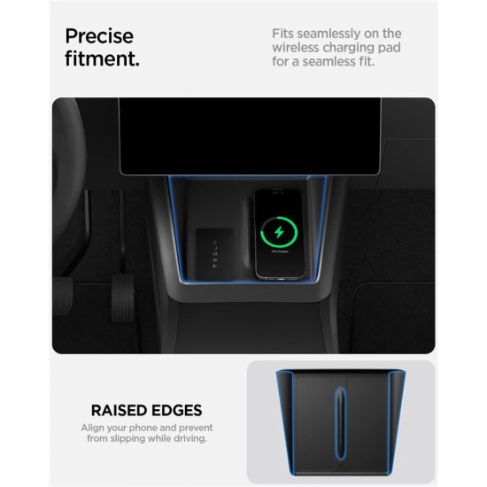 Capac pentru pad de incarcare wireless Spigen pentru Tesla Model Y 2025, negru (Spigen, Ingredi) by www.silkase.ro Capac pentru pad de incarcare wireless Spigen pentru Tesla Model Y 2025, negru (Accesorii auto, ACP10031) by www.silkase.ro