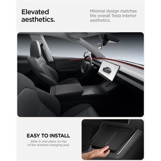 Capac pentru pad de incarcare wireless Spigen pentru Tesla Model Y 2025, negru (Spigen, Ingredi) by www.silkase.ro Capac pentru pad de incarcare wireless Spigen pentru Tesla Model Y 2025, negru (Accesorii auto, ACP10031) by www.silkase.ro