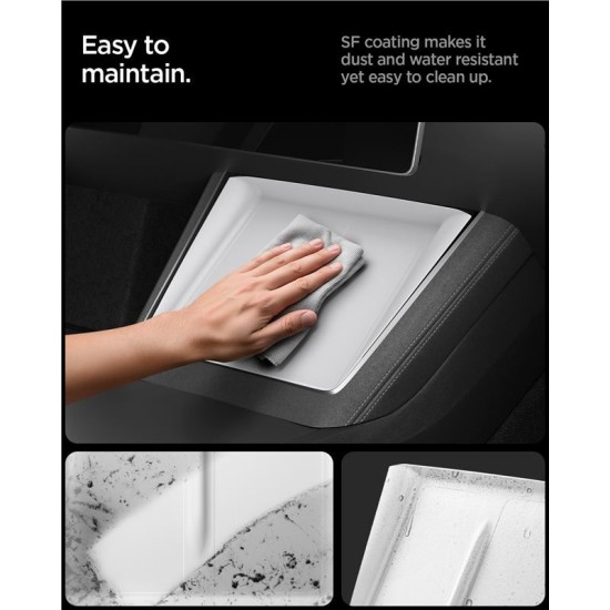 Capac pentru pad de incarcare wireless Spigen pentru Tesla Model Y 2025, alb (Spigen, Ingredi) by www.silkase.ro Capac pentru pad de incarcare wireless Spigen pentru Tesla Model Y 2025, alb (Accesorii auto, ACP10032) by www.silkase.ro
