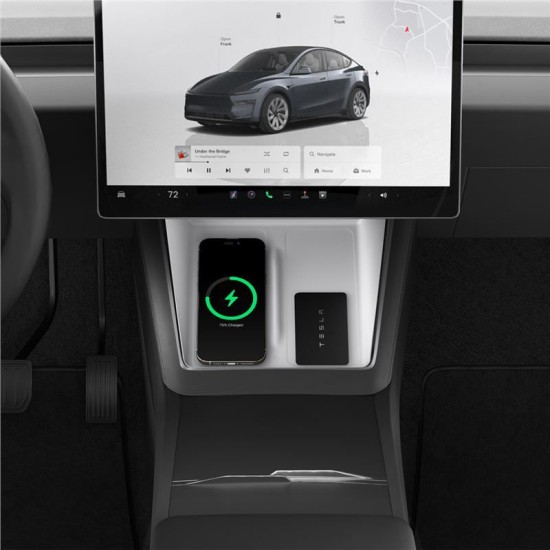 Capac pentru pad de incarcare wireless Spigen pentru Tesla Model Y 2025, alb (Spigen, Ingredi) by www.silkase.ro Capac pentru pad de incarcare wireless Spigen pentru Tesla Model Y 2025, alb (Accesorii auto, ACP10032) by www.silkase.ro