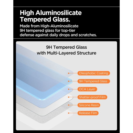 Set 3 Folii Protecție Spigen Glass tR AlignMaster S pentru iPhone 17 Pro Set 3 Folii Protecție Spigen Glass tR AlignMaster S pentru iPhone 17 Pro (iPhone 17 Pro, AGL10103) by www.silkase.ro