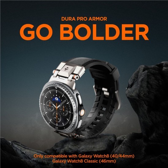 Curea Spigen DuraPro Armor pentru Samsung Galaxy Watch 8 (46mm/44mm/40mm), Black Curea Spigen DuraPro Armor pentru Samsung Galaxy Watch 8 (46mm/44mm/40mm), Black (Galaxy Watch 8, AMP10118) by www.silkase.ro