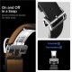 Curea premium din piele si nylon Spigen Enzo Band pentru Samsung Galaxy Watch 8, neagra (Curele Ceas, AMP10119) by www.silkase.ro