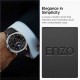 Curea premium din piele si nylon Spigen Enzo Band pentru Samsung Galaxy Watch 8, neagra (Curele Ceas, AMP10119) by www.silkase.ro