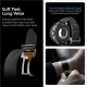 Curea premium din piele si nylon Spigen Enzo Band pentru Samsung Galaxy Watch 8, neagra (Curele Ceas, AMP10119) by www.silkase.ro