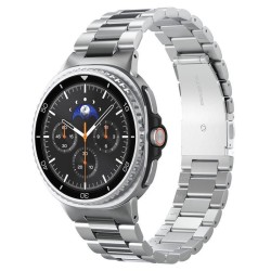 Curea din otel inoxidabil Spigen Modern Fit 316L pentru Samsung Galaxy Watch 8, argintie