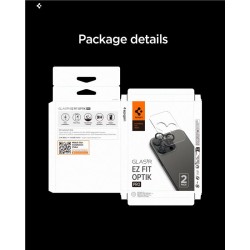 Set 2 protectii de camera Spigen Glas.tR EZ Fit Optik Pro pentru iPhone 14-17 Pro/Pro Max, gri Set 2 protectii de camera Spigen Glas.tR EZ Fit Optik Pro pentru iPhone 14-17 Pro/Pro Max, gri