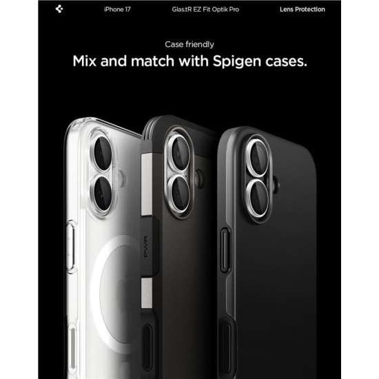Set 2 protectii de camera Spigen Glas.tR EZ Fit Optik Pro pentru iPhone 17, argintii (Spigen, Ingredi) by www.silkase.ro Set 2 protectii de camera Spigen Glas.tR EZ Fit Optik Pro pentru iPhone 17, argintii (iPhone 17, AGL10126) by www.silkase.ro
