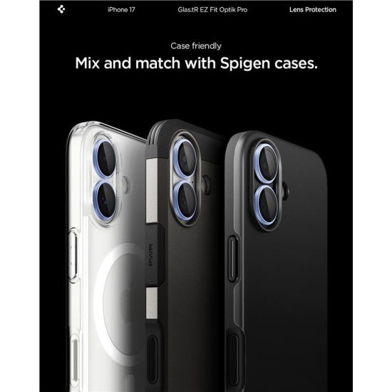 Set 2 protectii de camera Spigen Glas.tR EZ Fit Optik Pro pentru iPhone 17, albastre (Spigen, Ingredi) by www.silkase.ro Set 2 protectii de camera Spigen Glas.tR EZ Fit Optik Pro pentru iPhone 17, albastre (iPhone 17, AGL10129) by www.silkase.ro