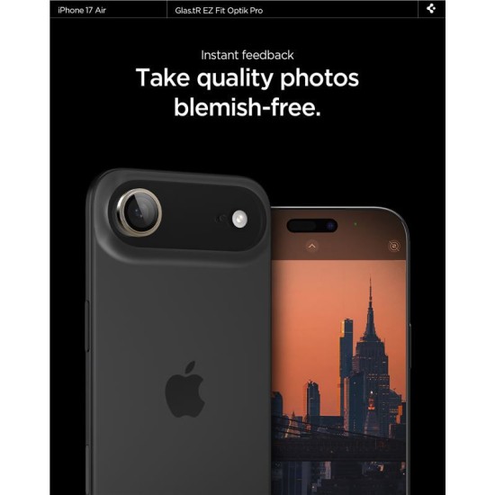 Set 2 protectii de camera Spigen Glas.tR EZ Fit Optik Pro pentru iPhone Air, aurii (Spigen, Ingredi) by www.silkase.ro Set 2 protectii de camera Spigen Glas.tR EZ Fit Optik Pro pentru iPhone Air, aurii (iPhone Air, AGL10131) by www.silkase.ro
